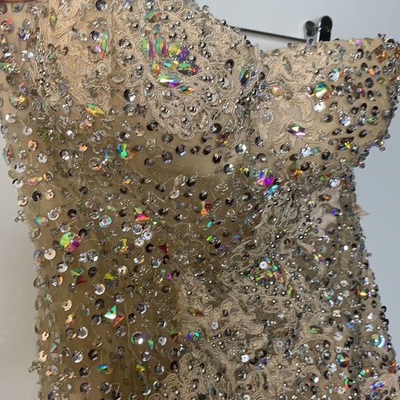 Sherri Hill Sequin Champagne Prom/ Pageant gown ✨ - Picture 10 of 14